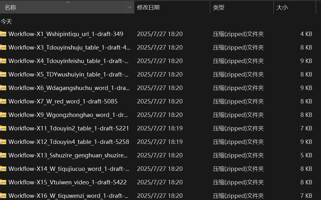 对下载的 ZIP 文件进行解压缩